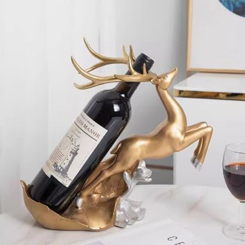 CT188D110 HOMMY ที่วางขวดไวน์ กวาง ของตกแต่งบ้าน ของขวัญขึ้นบ้านใหม่