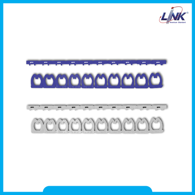 US-2231 : Cable Marker # A-F,L,P,R,T for o 4-5.5 mm.(Blue for CAT 5E , CAT 6)