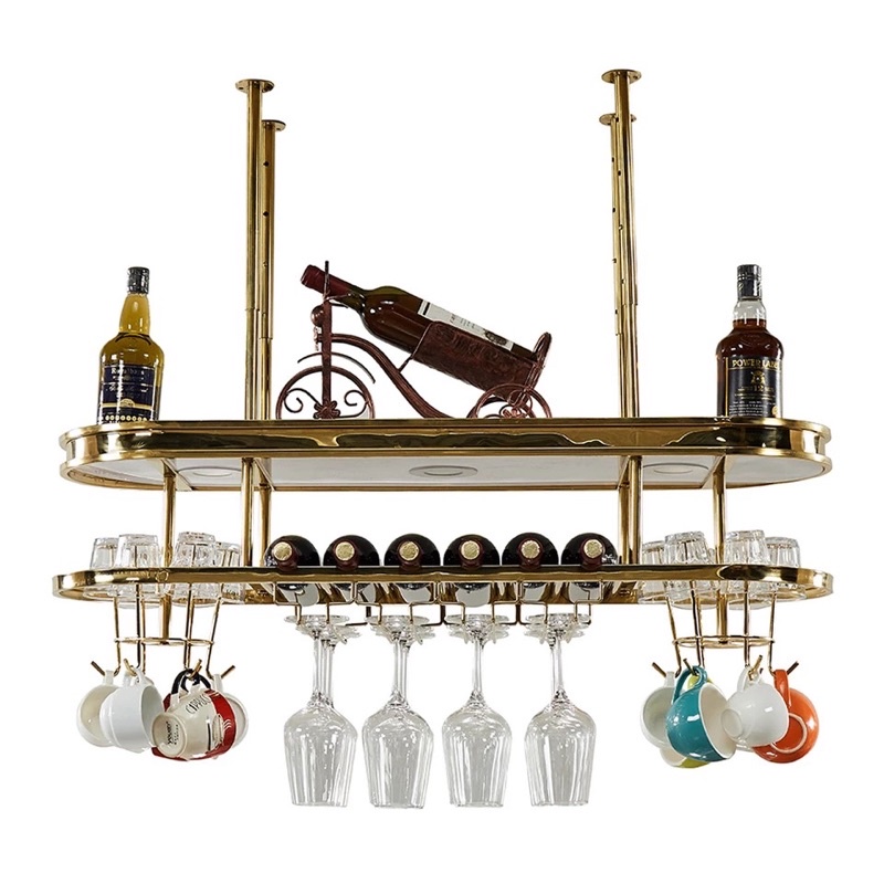 CT062D022 MIRIKITEKI บาร์แขวนแก้วไวน์ บาร์แขวนแก้ว สไตล์ Modern Luxury ชั้นแขวนแก้วไวน์หรู #บาร์แขวนแก้วไวน์