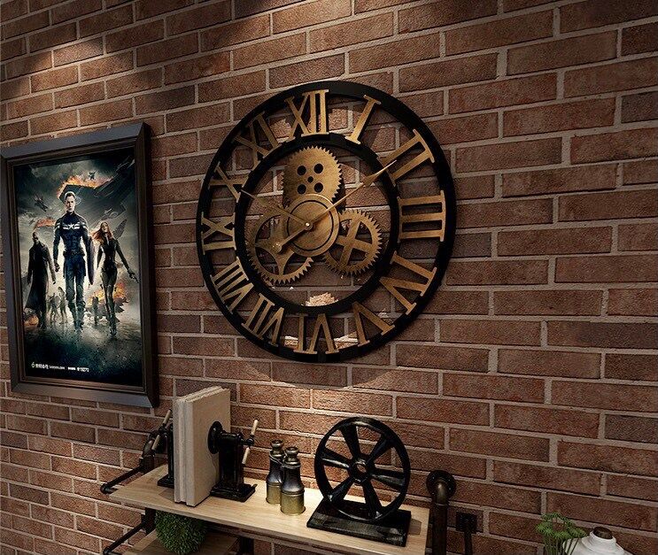 C1038C012 INTERY นาฬิกาติดผนัง นาฬิกาแขวน นาฬิกา ของตกแต่งผนัง นาฬิกาสุดหรูสไตล์วินเทจ ตกแต่งผนังบ้านให้น่ามองยิ่งขึ้น