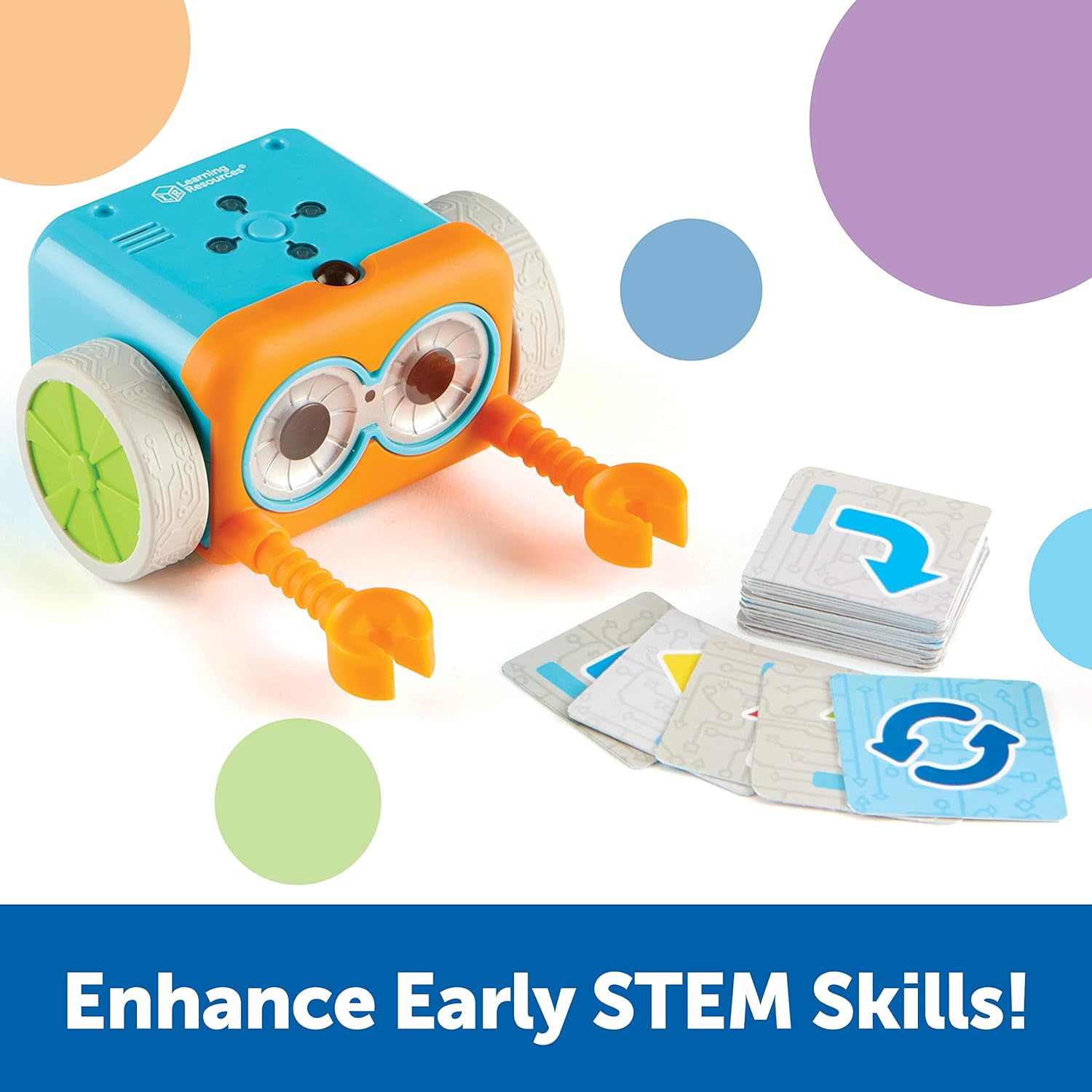 Learning Resources Botley the Coding Robot ชุดหุ่นยนต์สอนโค้ดดิ้งสำหรับเด็ก ของเล่นเสริมทักษะการคิดเชิงตรรกะ