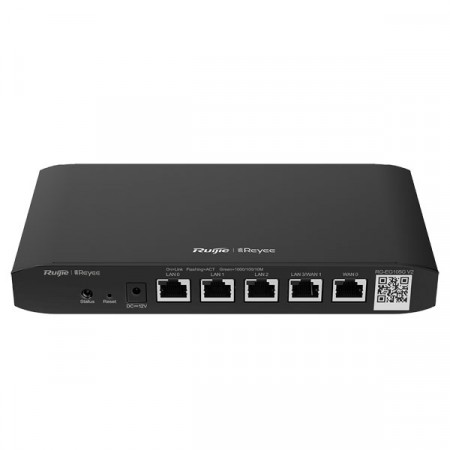 Reyee RG-EG105G V2 Cloud Managed Router 2 WAN Load Balancing Support , 5 Gigabit Ethernet Ports (WAN/LAN), 100 Concurrent users, Free Cloud Management