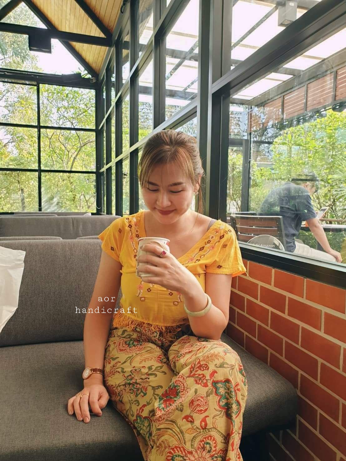 ลูกค้ารีวิว | กางเกงผูกโบว์ผ้าอินเดีย