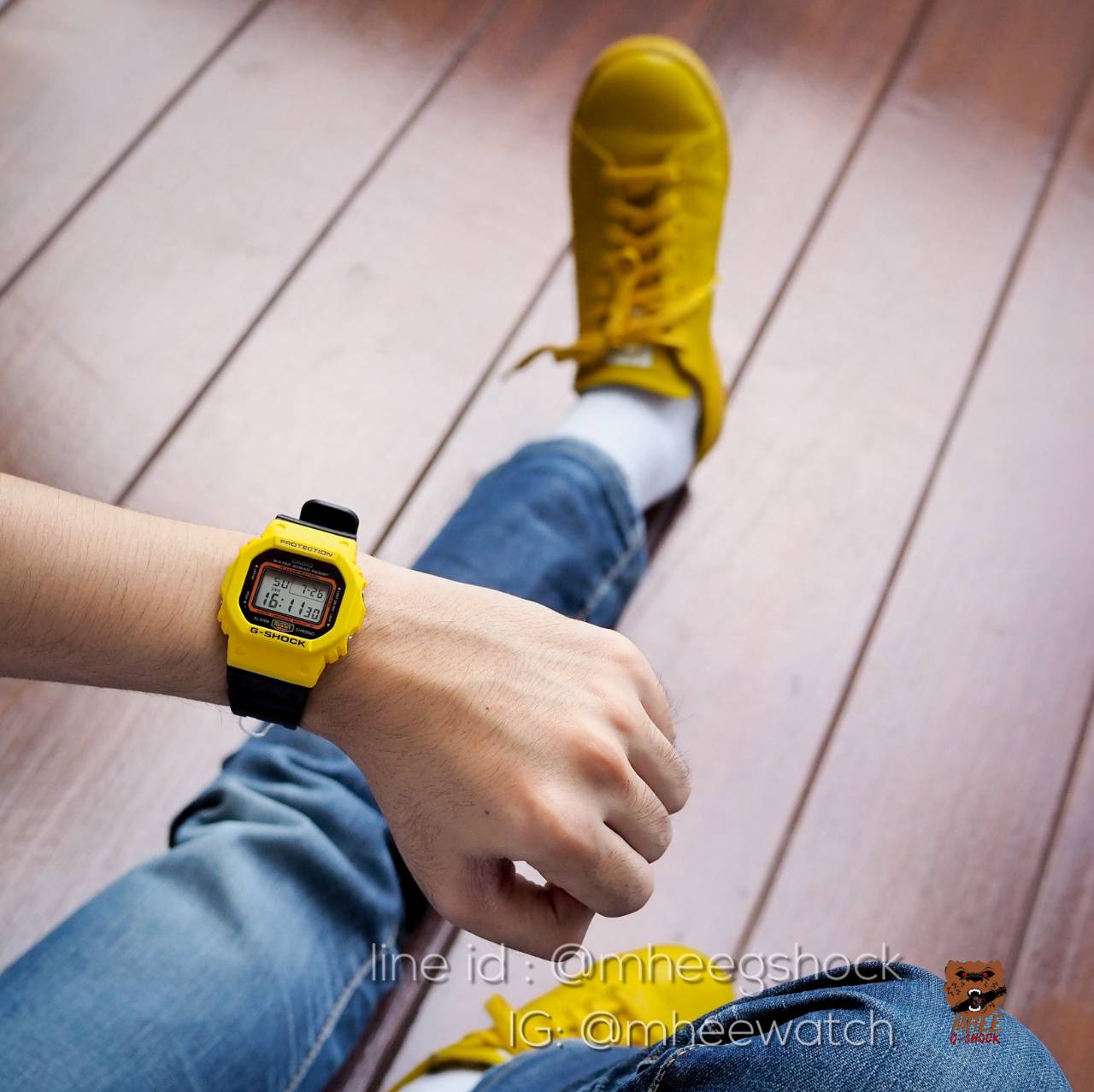 G-Shock รุ่น DW-5600TB-1DR ยักษ์เล็ก ดำ เหลือง ของแท้ ประกันศูนย์** เลิกผลิตแล้ว **