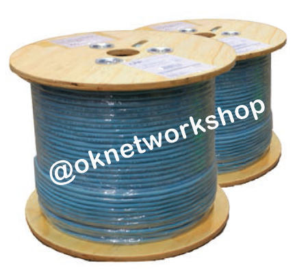 US-9146ALSZH CAT6A UTP XG Cable, Bandwidth 500MHz, LSZH, Aqua Blue 305 M/Roll