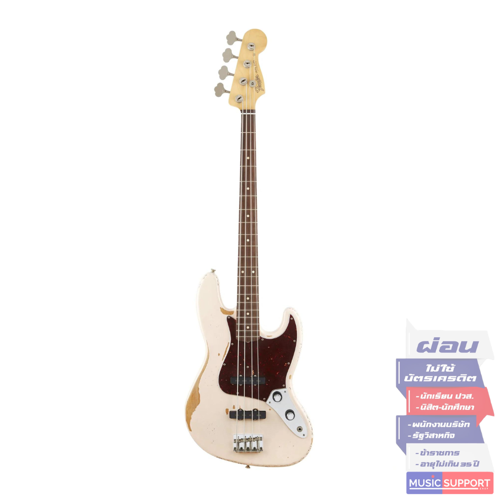 เบสไฟฟ้า Fender Flea Roadworn Jazz Bass Signature Mexico