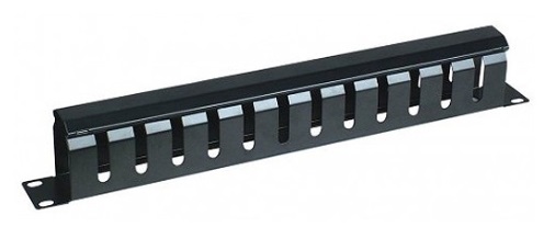 19" GERMANY Cable Management Panel with Cover, 1U Rack Mountable G7-06003
