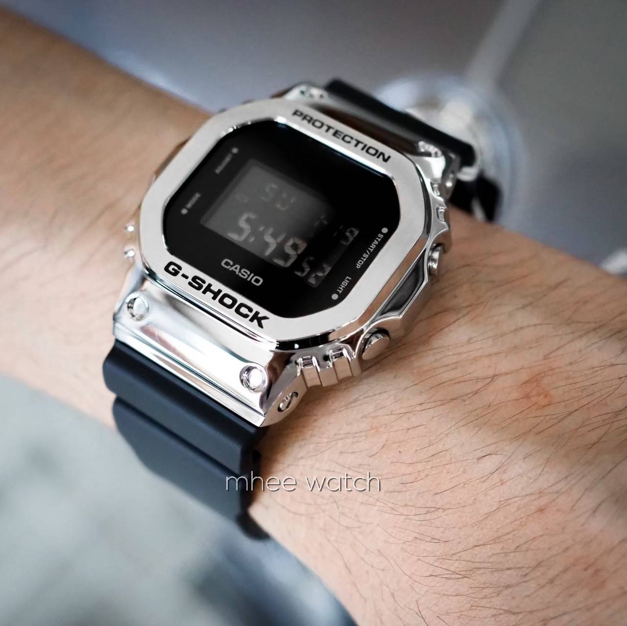 G-SHOCK Metal Face Silver Color Luxury Street GM-5600-1