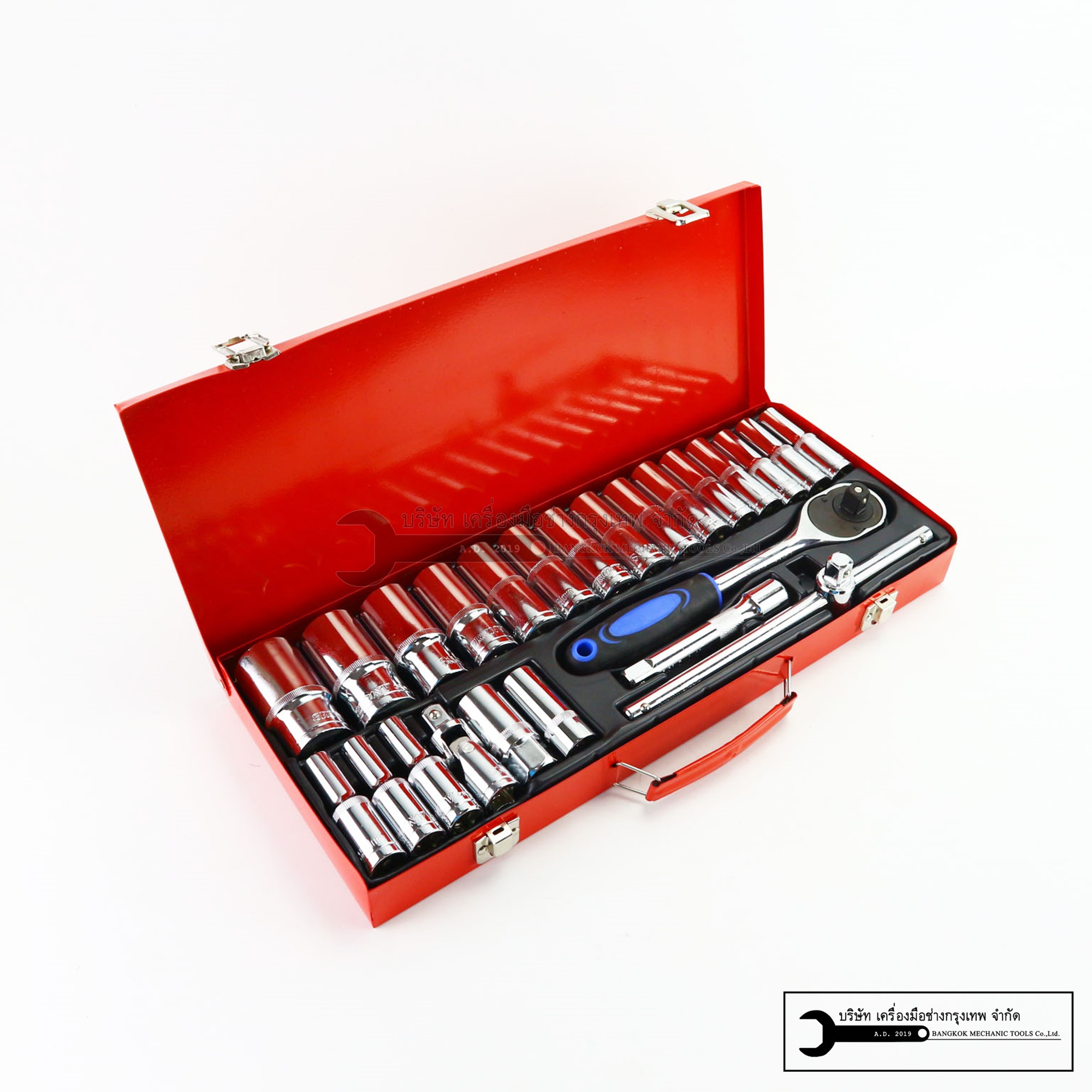 ชุดบล็อก แบบยาว-บาง 6เหลี่ยม/12เหลี่ยม เบอร์ 8-32 เกรดCR-V SATAGOOD