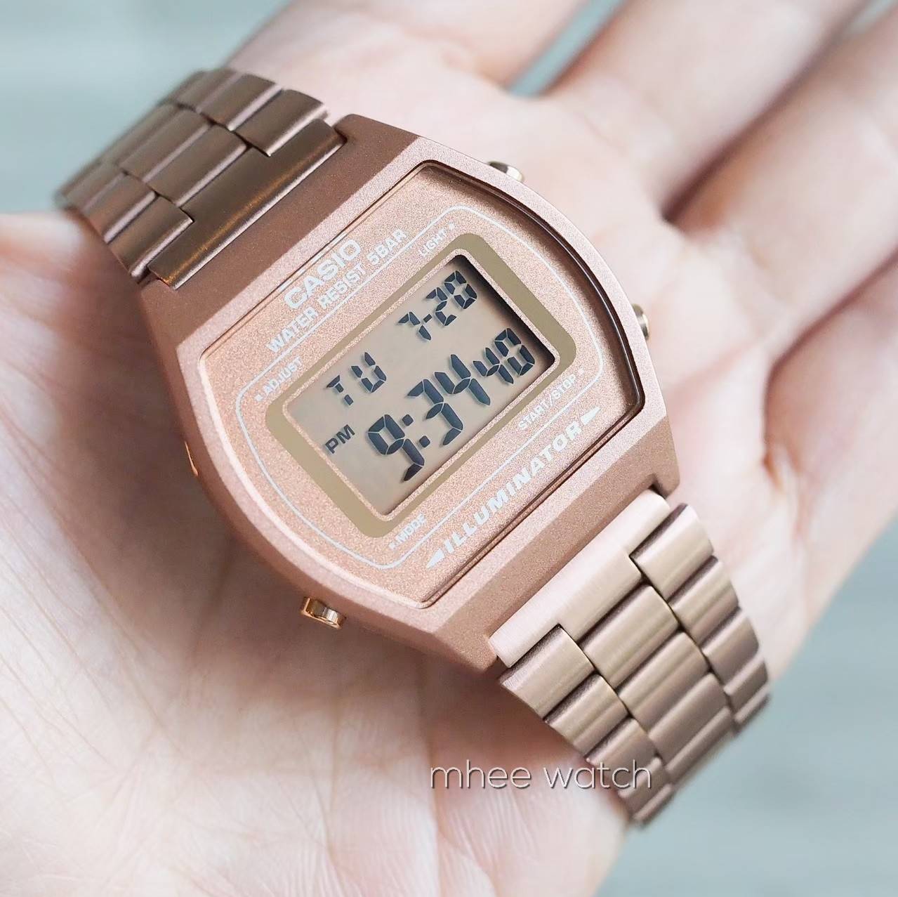Casio Lady Pinkgold Vintage สแตนเลส ของแท้ ประกันศูนย์เซ็นทรัล