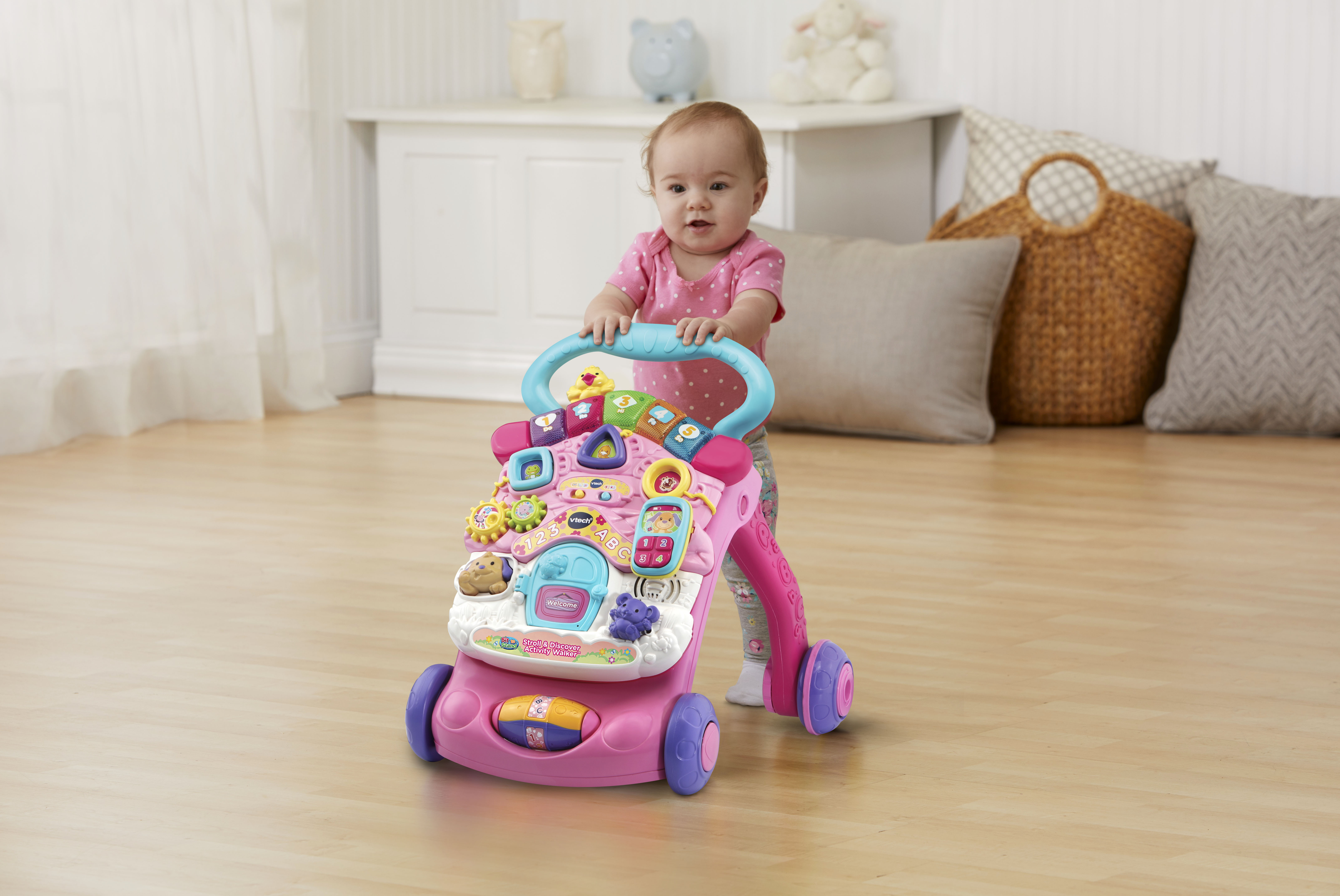 VTech Stroll & Discover Activity Walker Pink ผลักเดิน หัดเดิน
