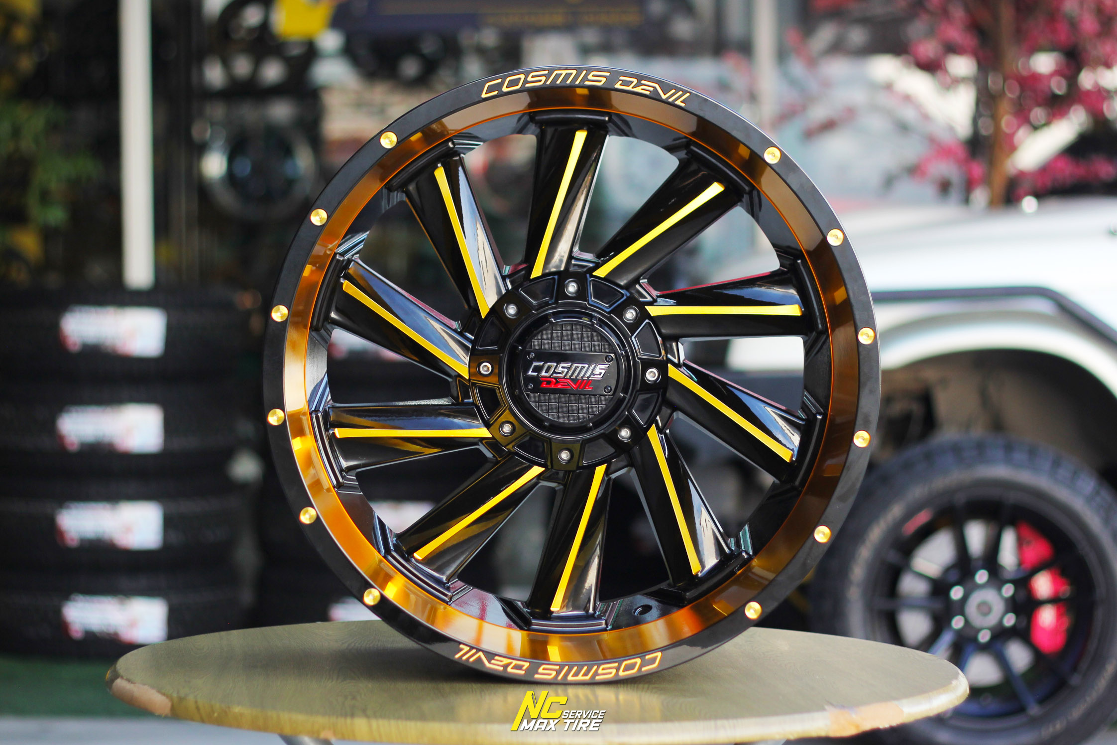 ล้อแม็กขอบ20 / ล้อแม็กออฟโรด / OffRoad / Cosmis / DEVIL / TWIN / 20x10.0 6H139.7 ET-20 / Mirror Gold / Custom Color / ล้อแม็กสวยๆ