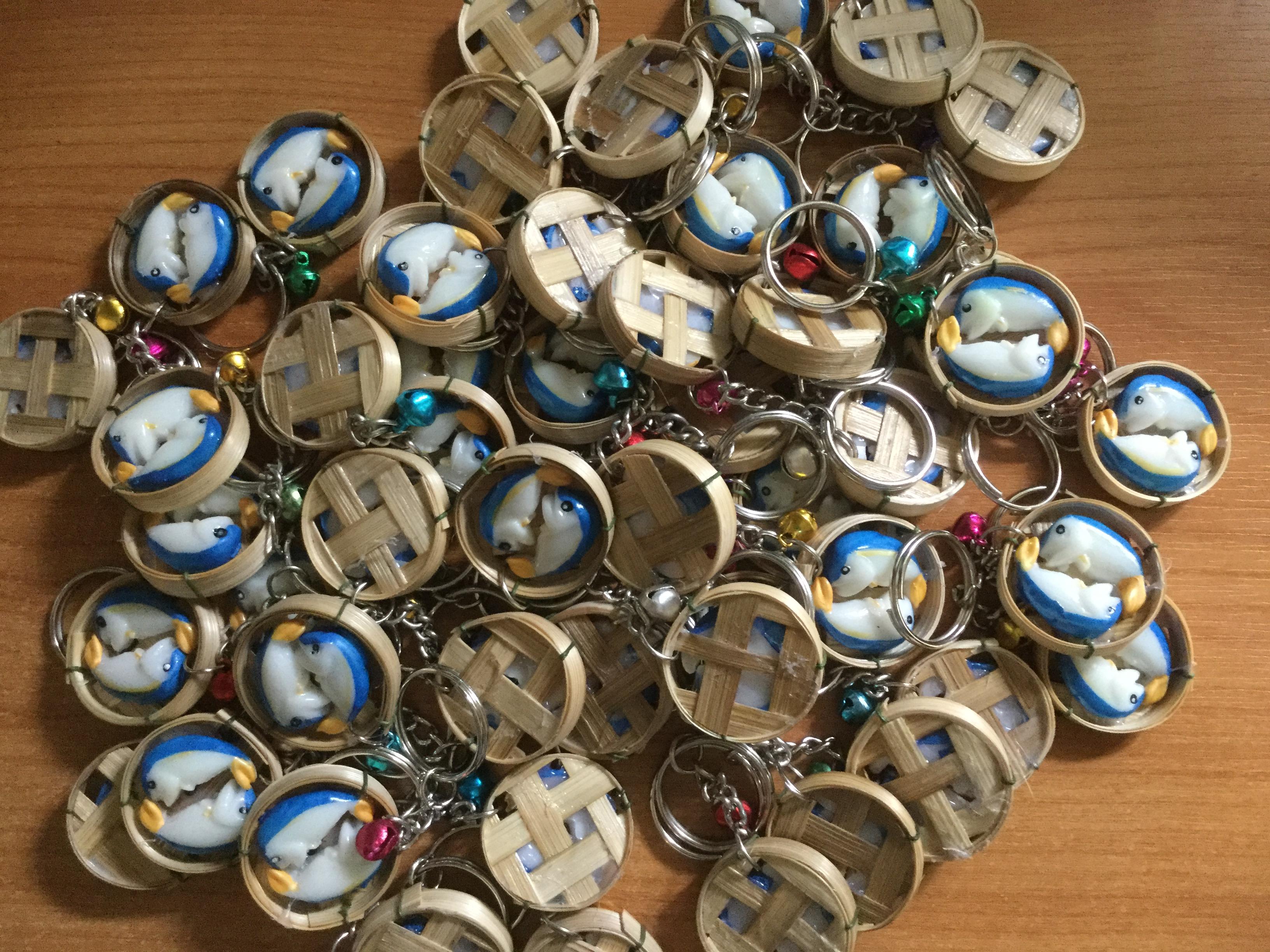 พวงกุญแจปลาทูอัมพวา / ชุด 4 ชิ้น