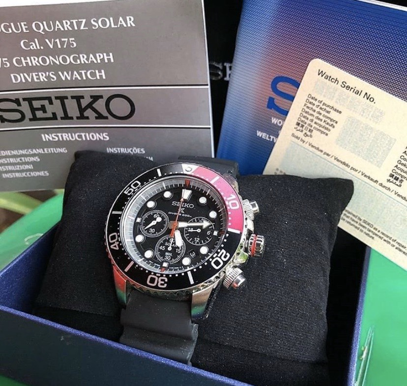 SEIKO Solar Prospex Solar Diver Chronograph