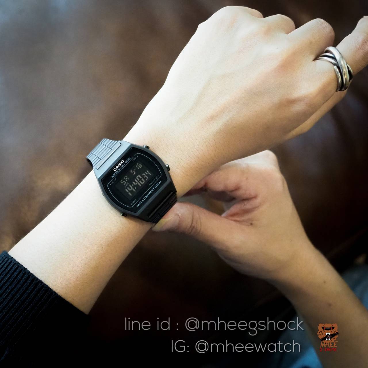 นาฬิกา คาสิโอ้ Casio Black Vintage ของแท้ รับประกันศูนย์ CMG