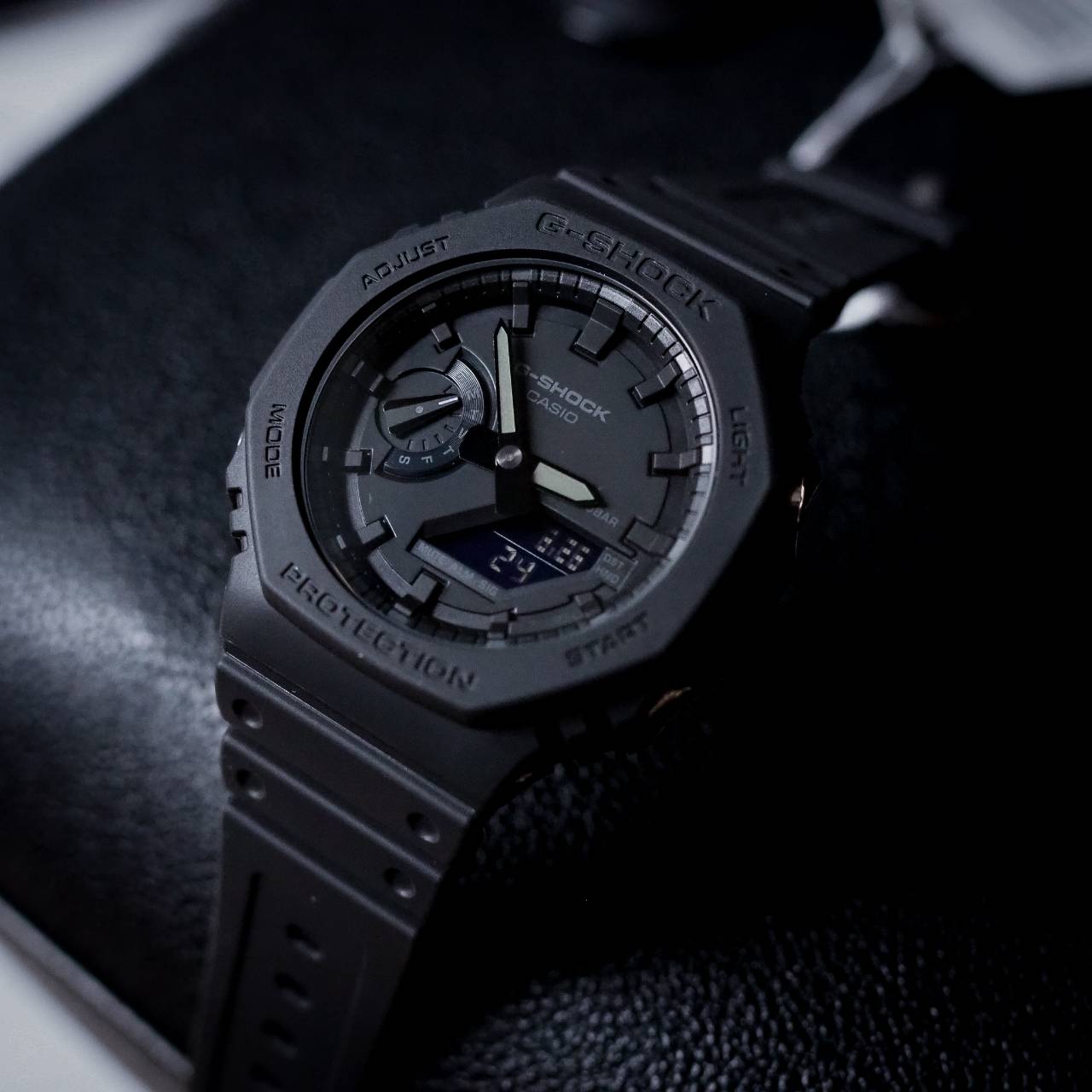 G-Shock หน้า AP รุ่น GA-2100-1A1 ดำล้วน ของแท้ ประกันศูนย์