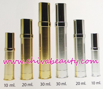 ขายส่ง ปลีก บรรจุภัณฑ์ ขวดสูญญากาศเคลือบ สำหรับบรรจุเซรั่ม โลชั่น ชนิดเหลว ขนาด 10 ml,20 ml, 30 ml