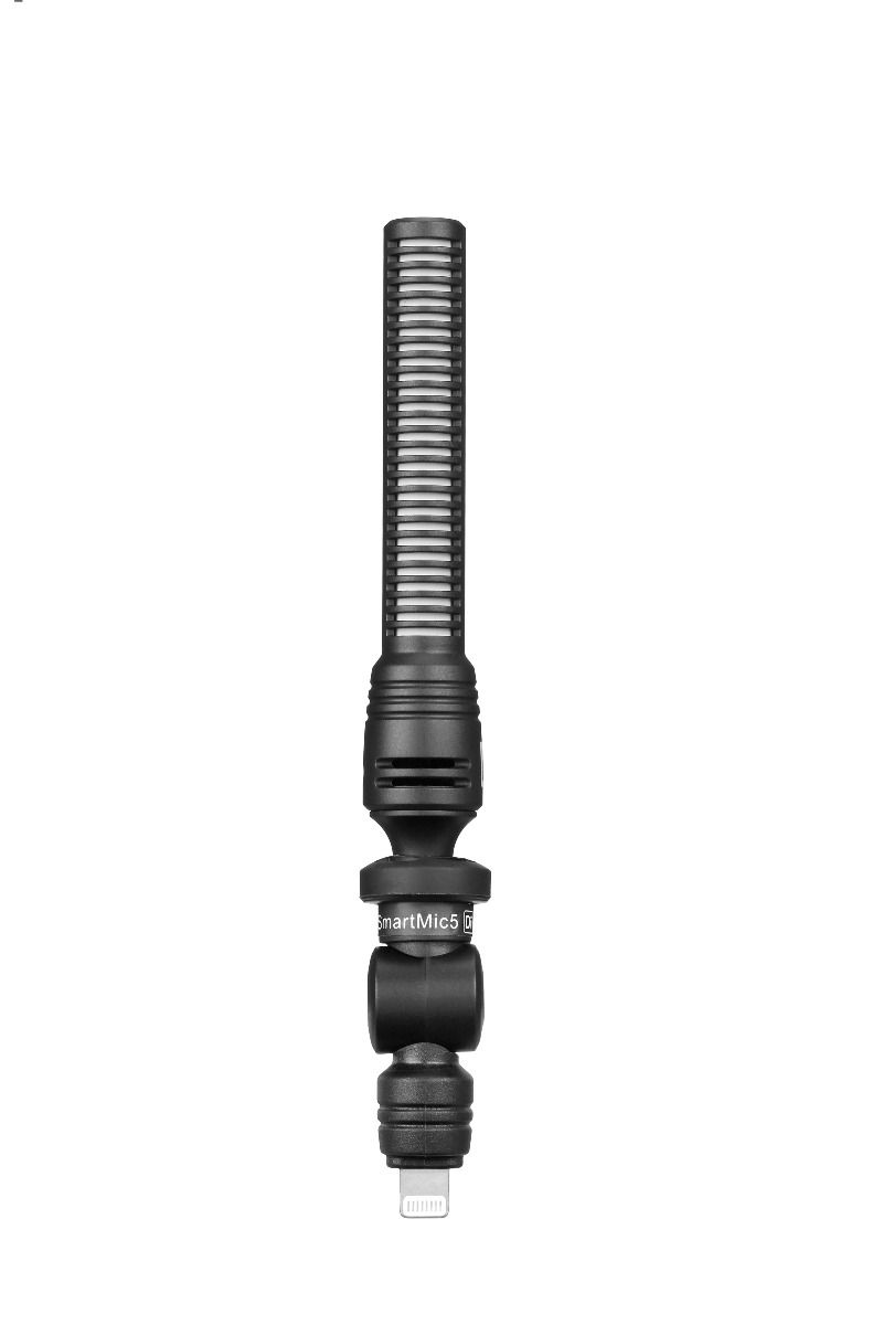 Saramonic SmartMic5 DI ไมโครโฟน Plug and Play Unidectional Micro Shotgun สำหรับ โทรศัพท์มือถือทั้งระบบ Apple iOS ช่องเสียบแบบ Lightning
