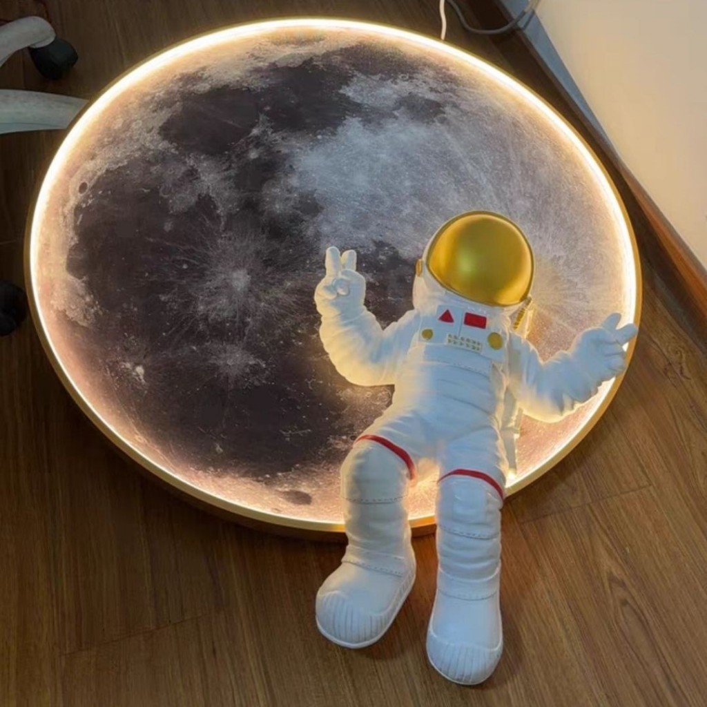 CT190A147 SOTMIA โคมไฟดวงจันทร์ นักบินอวกาศแต่งผนังห้อง โคมไฟติดผนัง ภาพตกแต่งสามมิติ