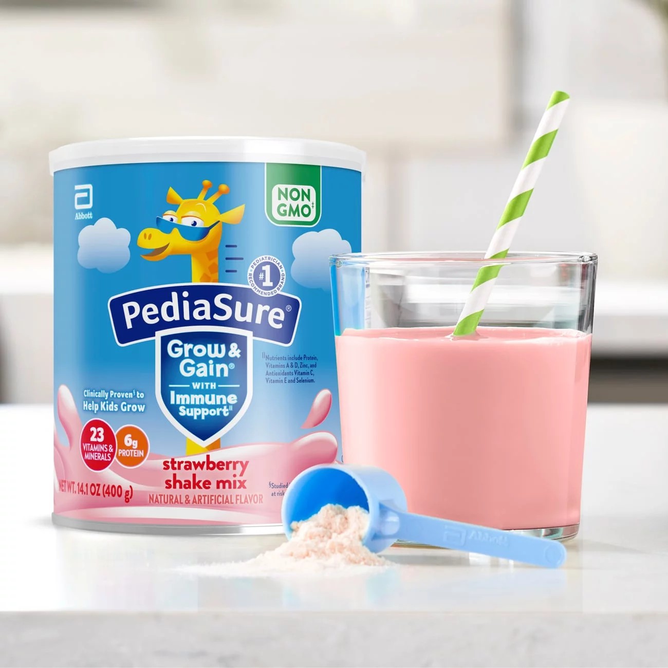 พรีออเดอร์ PediaSure Grow & Gain Shake Mix Powder นมชงสูตรเพื่อช่วยให้เด็กเติบโต