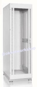 G4-81142 19” GERMAN SERVER RACK 42U, (80 x 110 cm.) Two-Tone White-Gray