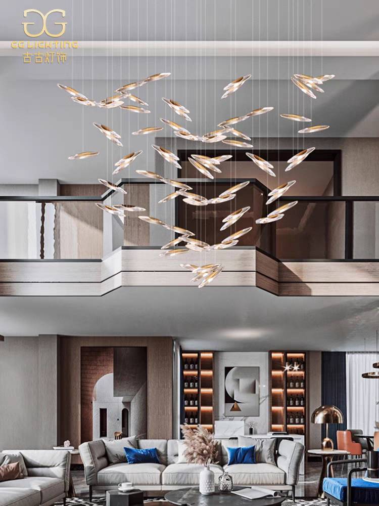 CT200A199 SOTMIA chandelier duplex floor โคมระย้า โคมโถงบรรได แชนเดอเรีย Lamp ไฟยาว