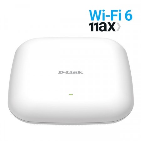 D-Link DAP-X2810 Nuclias Connect Wall/Ceiling Indoor Wireless AX1800 Wi-Fi 6 Dual Band Access Point. 802.3af PoE Support (PoE injector NOT Included)
