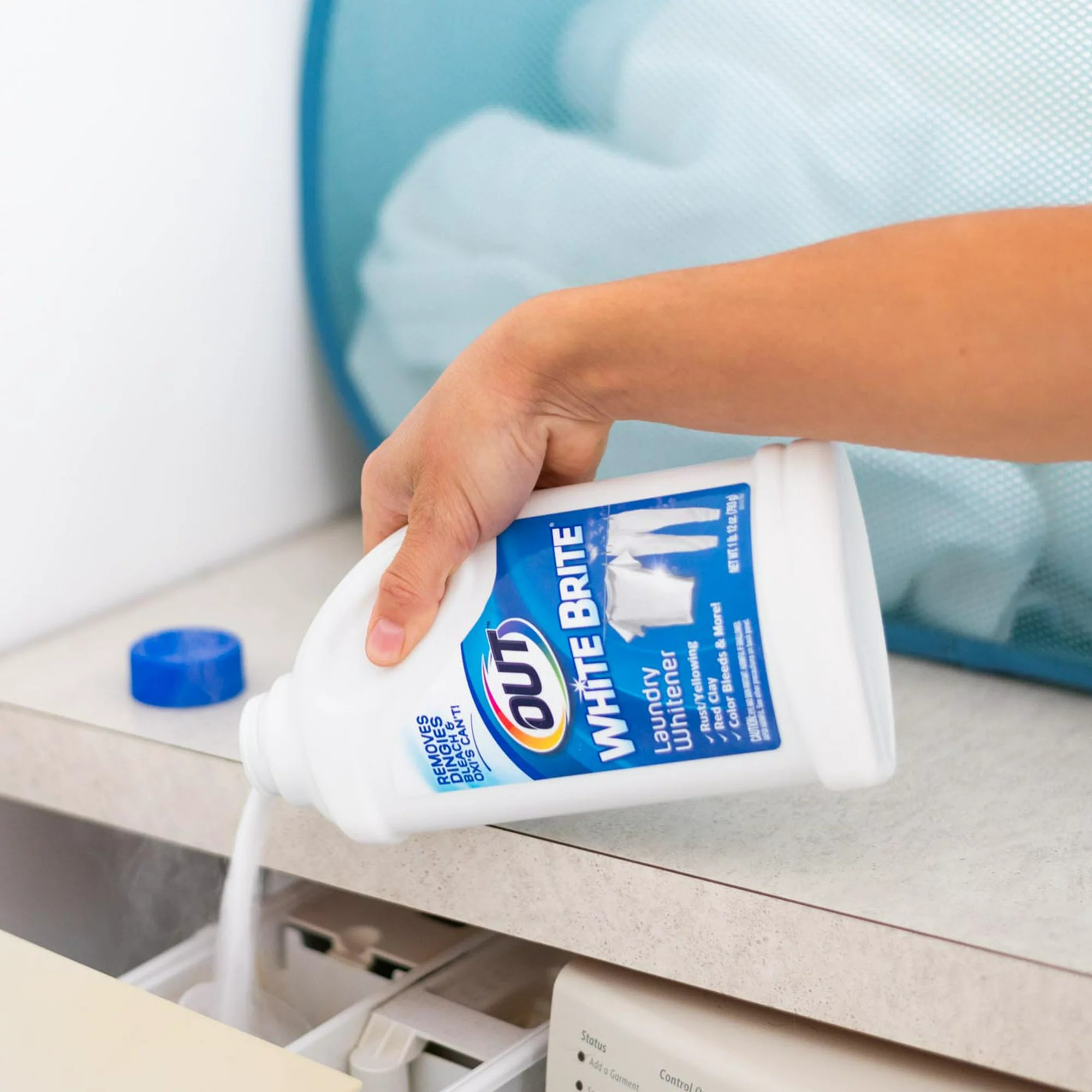 Out White Brite Laundry Whitener ผลิตภัณฑ์ซักผ้าขาว ขจัดคราบ ขนาด 28 Ounces 793 g.