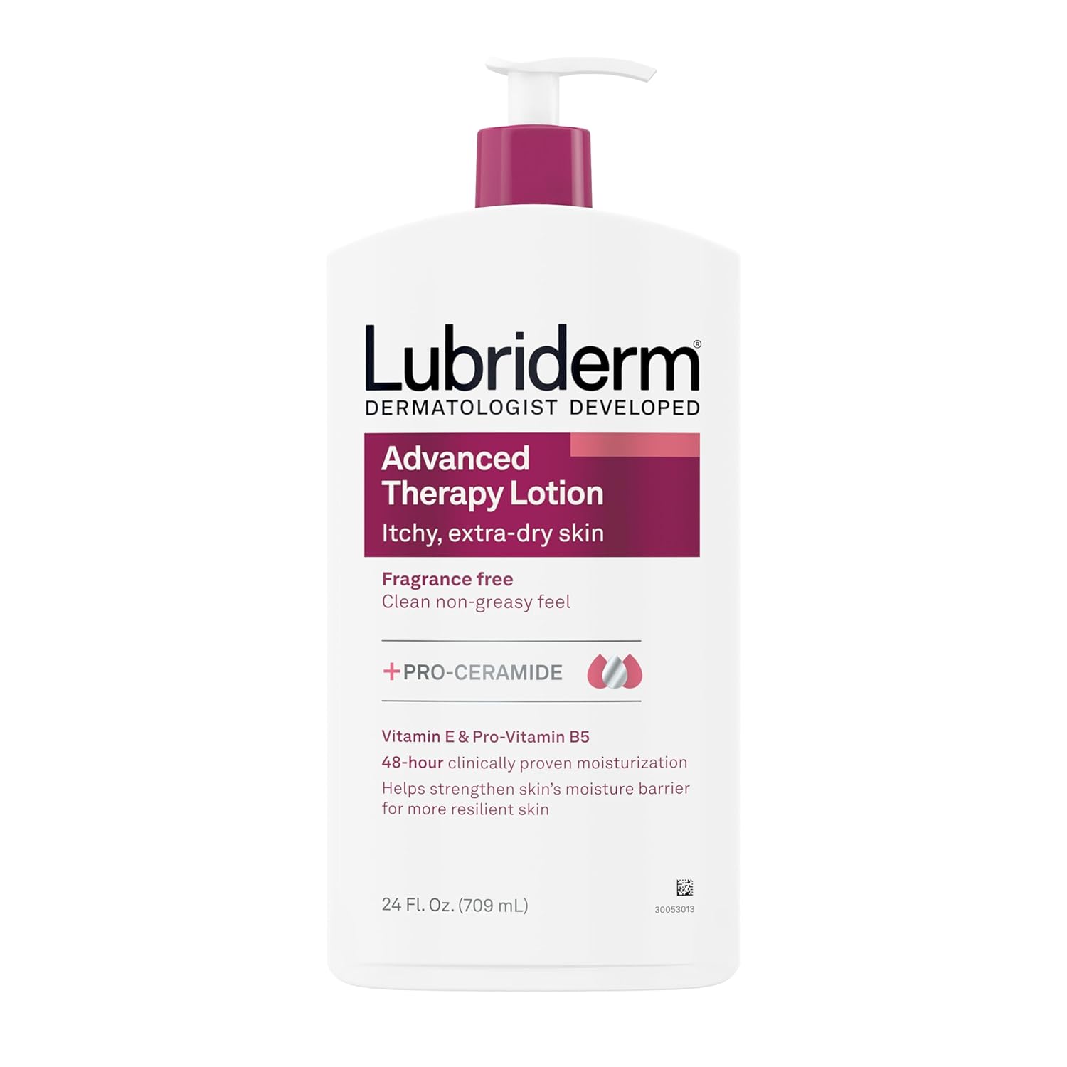 Lubriderm Advanced Therapy Lotion Itchy, Extra Dry Skin โลชั่นบำรุงผิวสูตรให้ความชุ่มชื้นแก่ผิวที่คันและแห้งเป็นพิเศษ