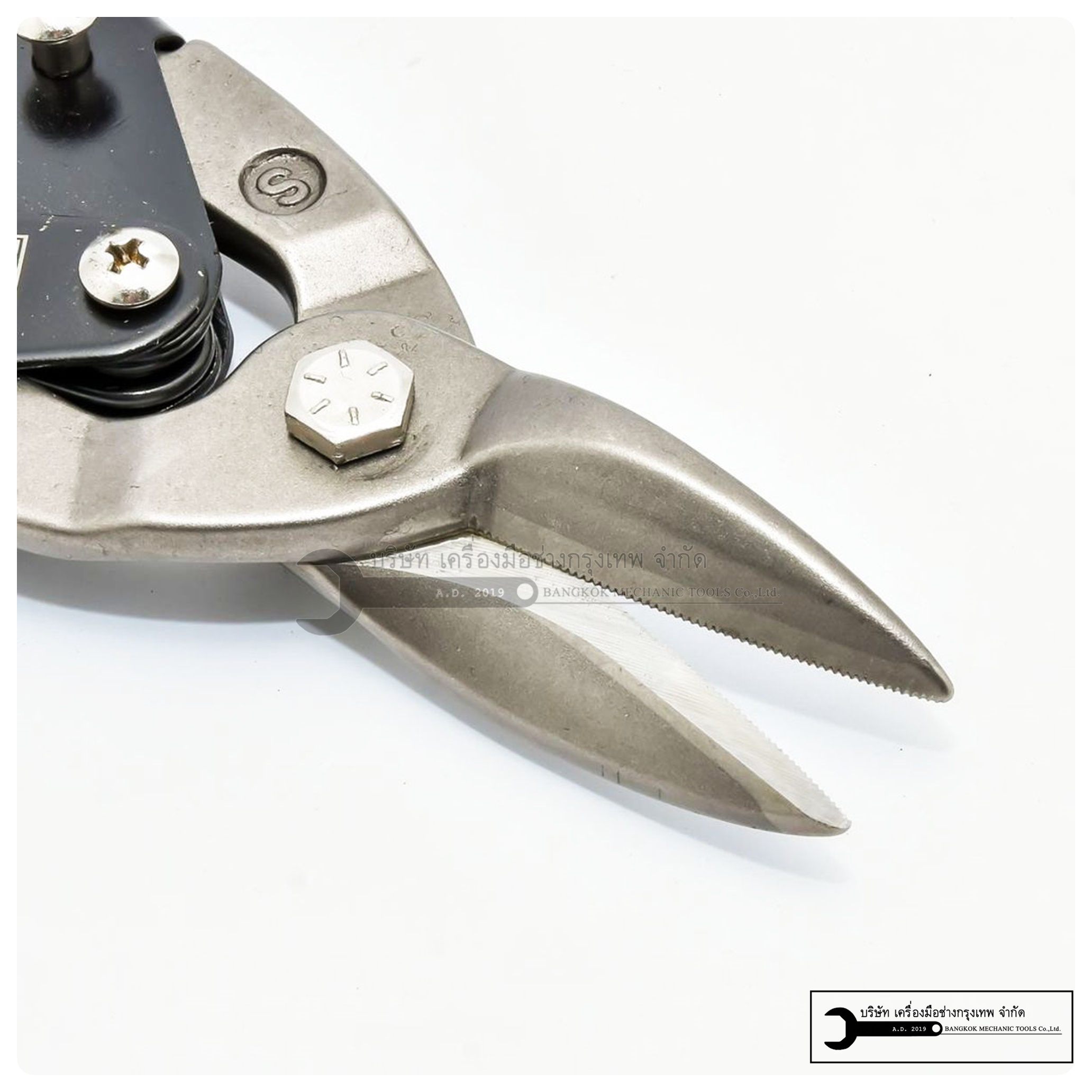 MARATHON กรรไกรตัดแผ่นเหล็ก ตัดสังกะสี 10" (ปากตรง ปากตัดซ้าย ปากตัดขวา)