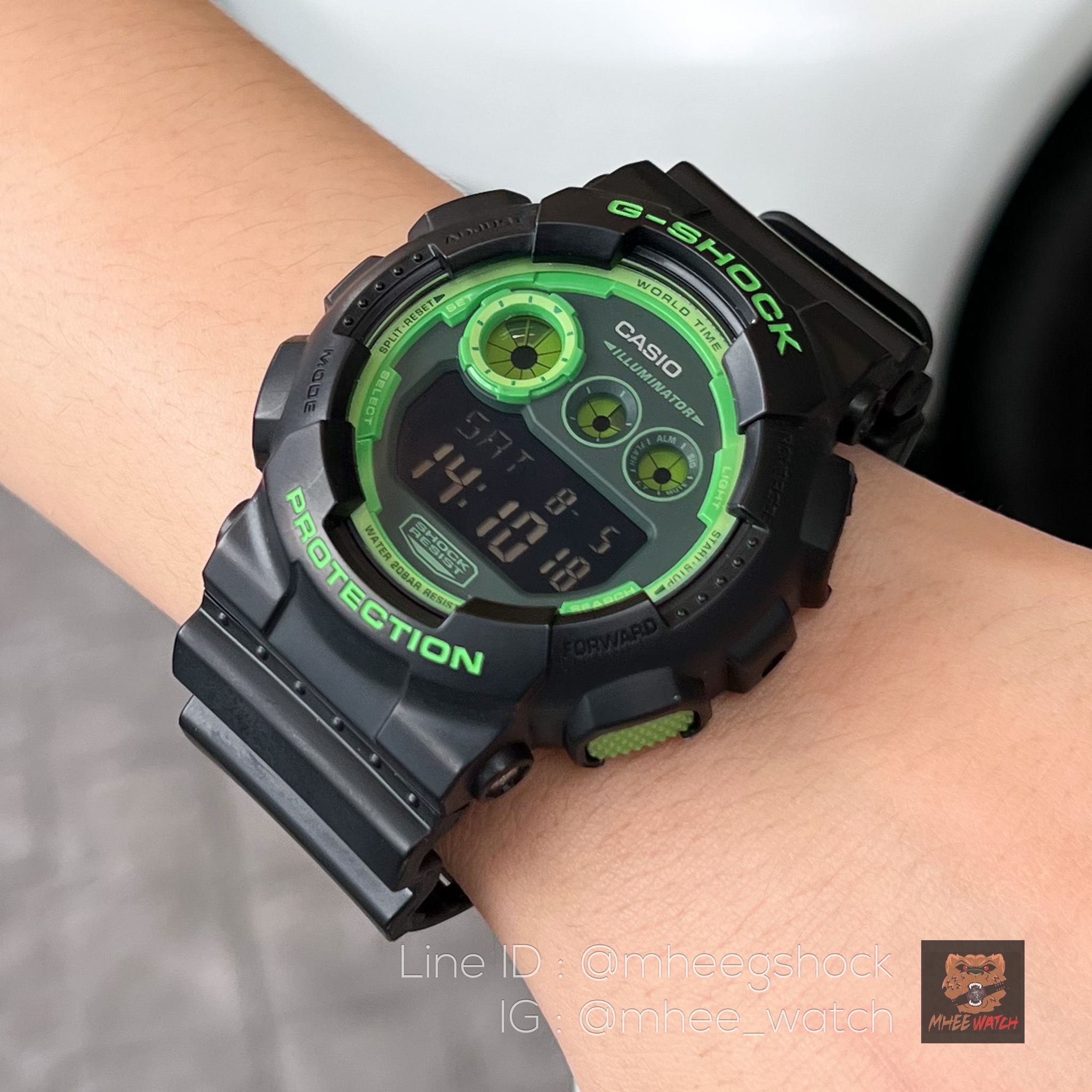 G-Shock Rare Item รุ่น GD-120N Black Hulk Green