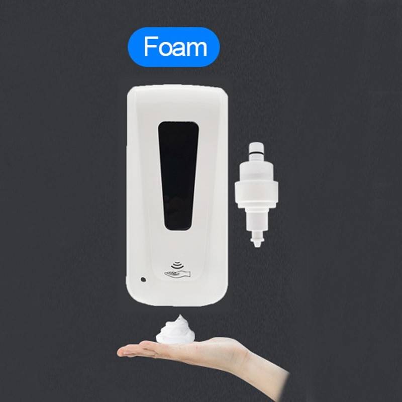 เครื่องจ่ายแอลกอฮอล์อัตโนมัติ ขนาด 1,000 มิลลิลิตร รุ่น VIP เลือกหัวสเปรย์, หัวเจล หรือหัวโฟม ได้ ใส่ถ่านได้ รับประกันศูนย์ไทย 3 เดือน