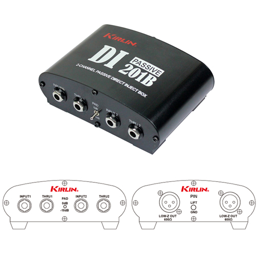 ไดเร็คบ็อกซ์ Kirlin Direct Box DI-201B 2CH Passive