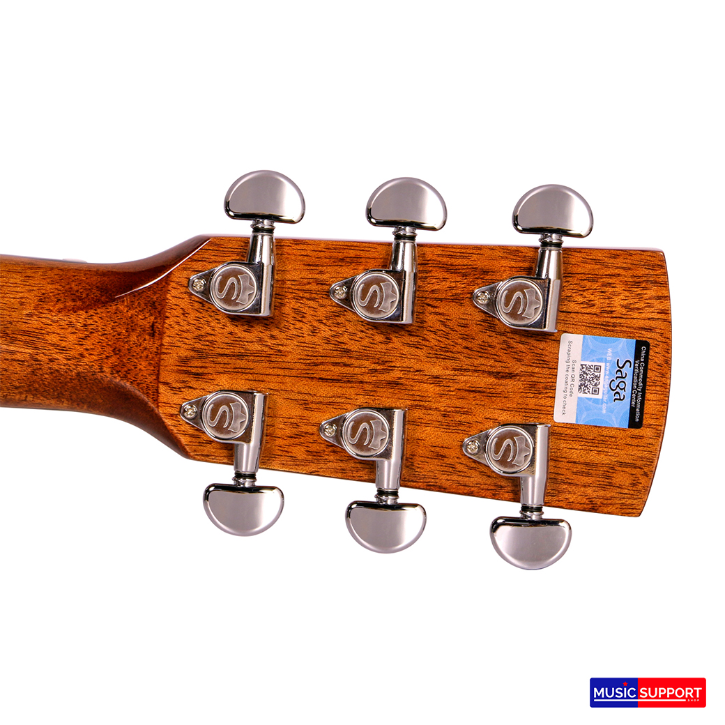 Saga SF850GE Acoustic Guitar กีตาร์โปร่ง + กระเป๋า