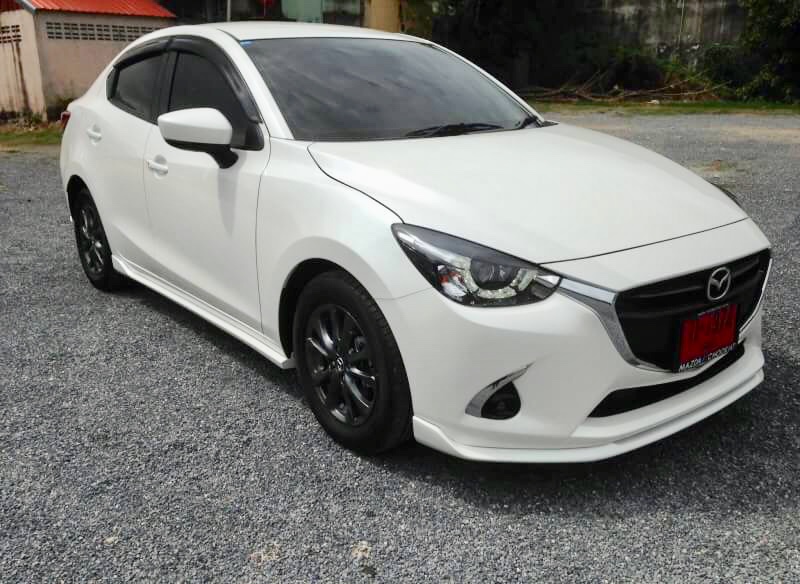 ชุดแต่ง Mazda2 2017 2018 2019 4ประตู OEM, สเกิร์ตรอบคัน Mazda2 Skyactiv มาสด้า2 แต่งสวย