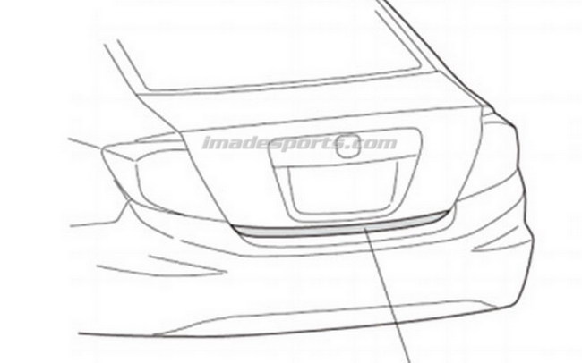 คิ้วประตูฝาท้าย CIVIC FB ของ Honda Access แท้