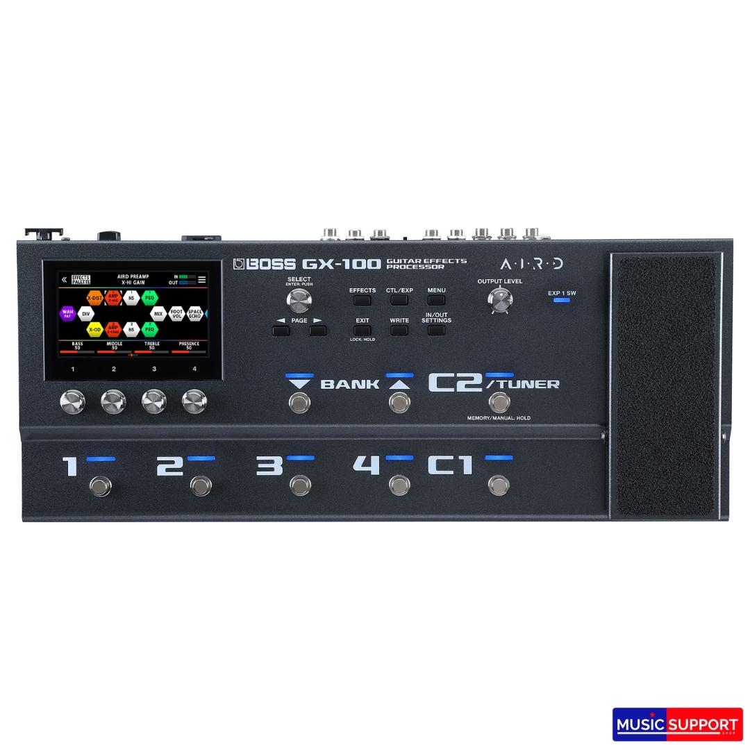 Boss GX-100 มัลติเอ็ฟเฟ็กต์กีต้าร์/เบส, จอ Touch Screen, 32-bit/ 48 kHz, AIRD Technology
