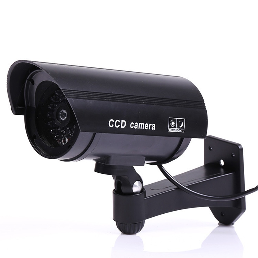 กล้องวงจรปิดหลอก Fake CCTV Camera ใช้ประดับตกแต่งบ้าน กันขโมย สีดำ ใช้ถ่าน AA 2 ก้อน