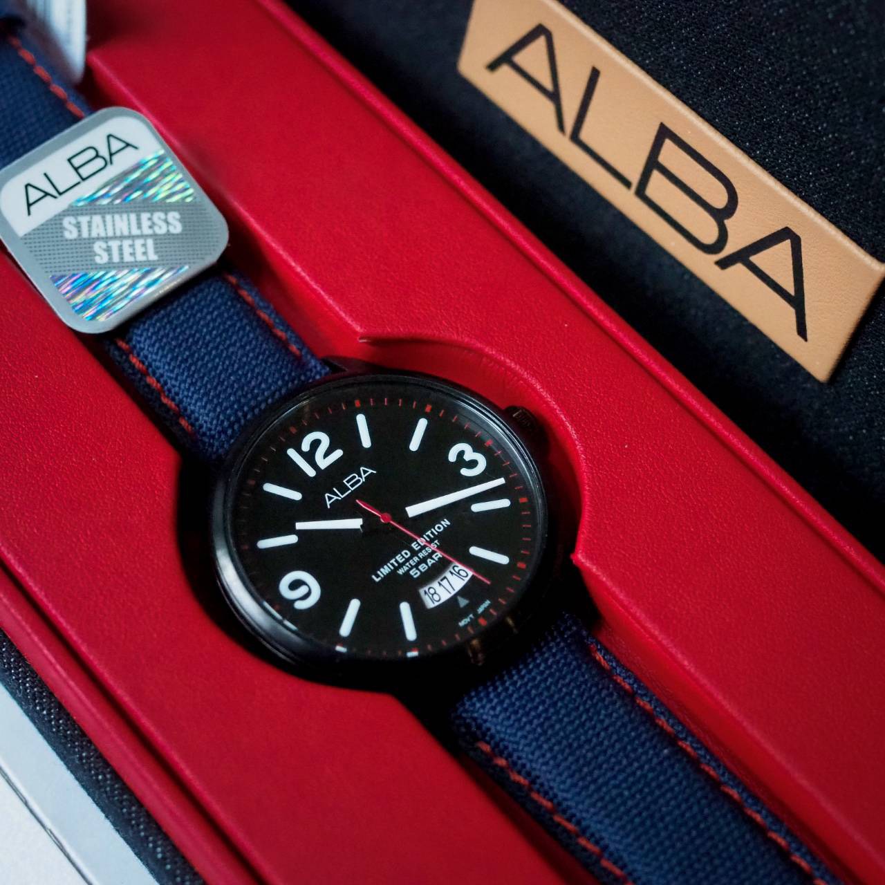 Alba Denim limited500เรือน ในโลกเท่านั้น ฝาหลังตอกNo.ทุกเรือน