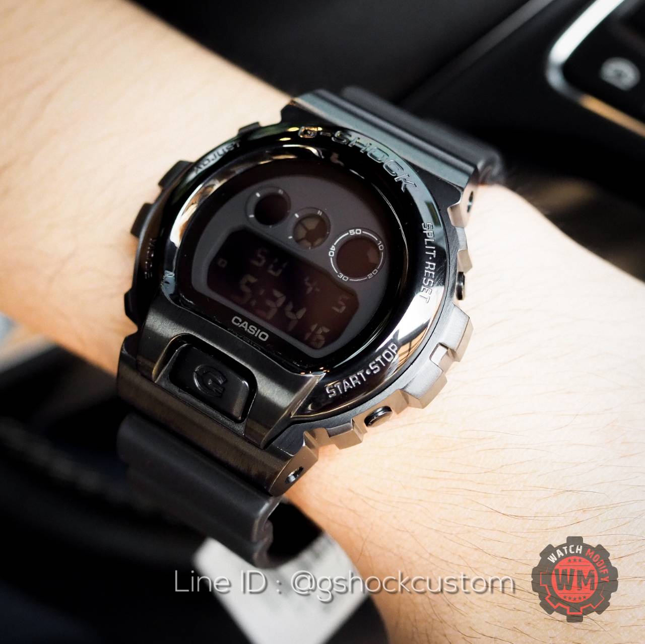 G-Shock Custom DW-6900 รมดำMetal
