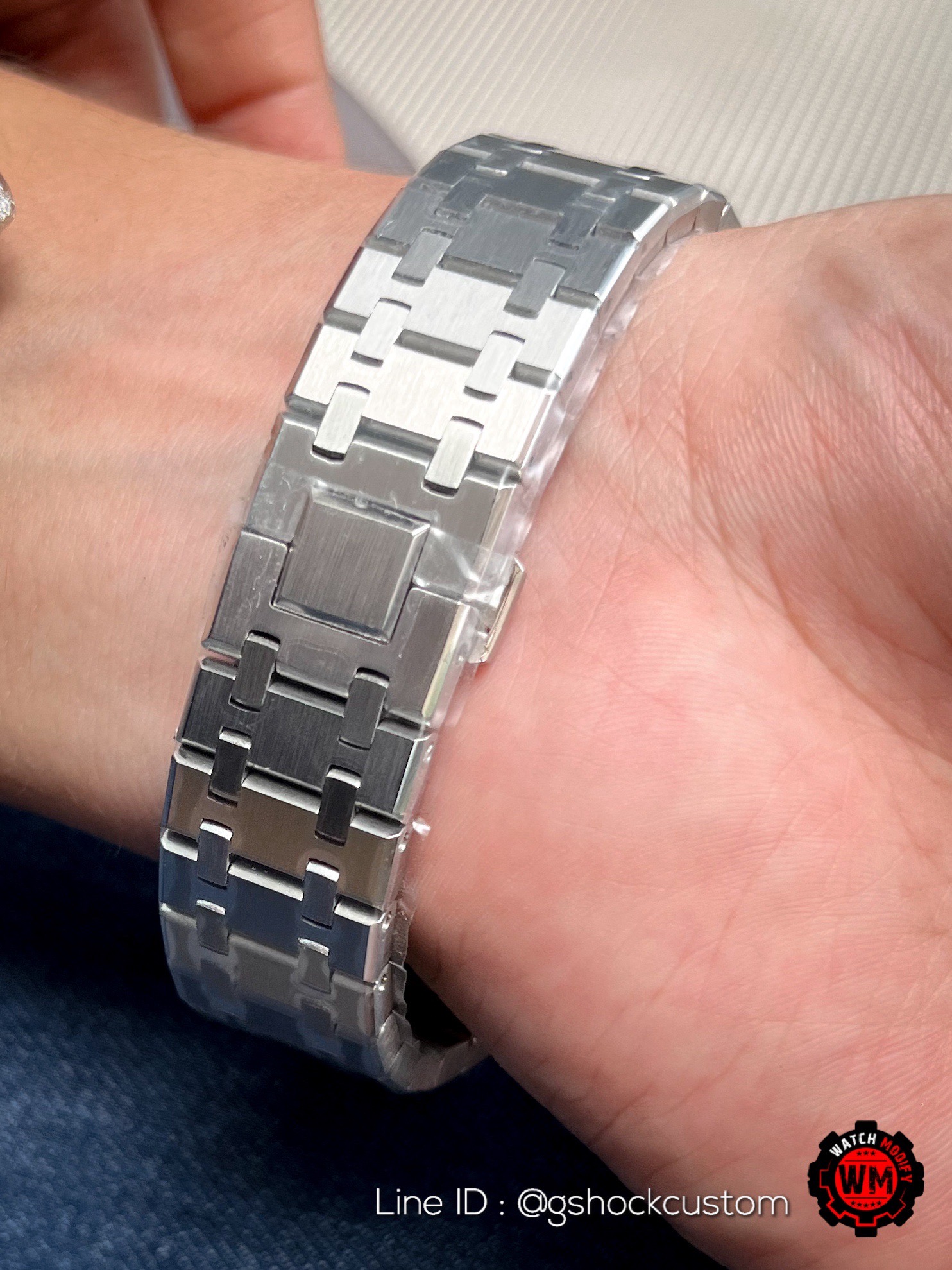 G-Shock Casioak Candy Pop Dial Silver Steel Strap