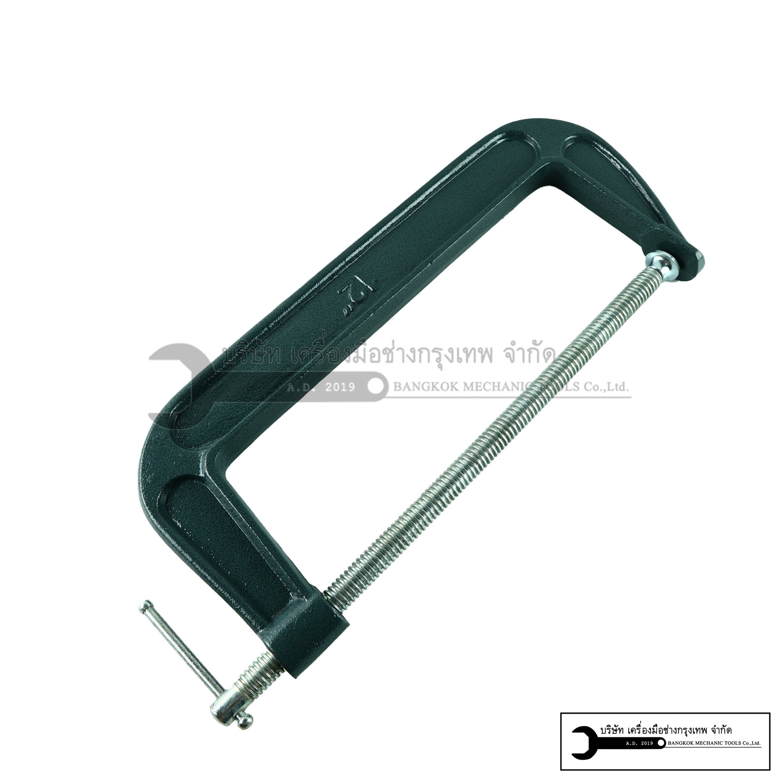 OKURA C-CLAMP 12นิ้ว ซีแคมป์ เหล็กหนา เกลียวใหญ่ คงทน เเข็งเเรง