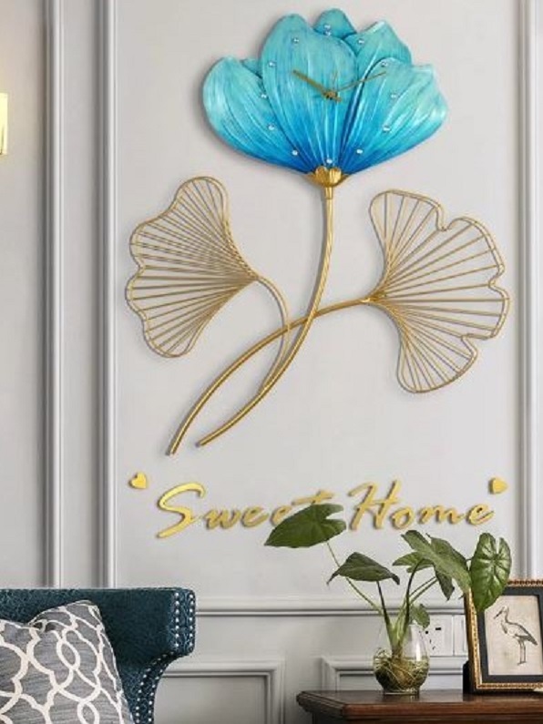 CT222C054 INTERY นาฬิกาดอกบัว Lotus Wall Clock Art นาฬิกาติดผนัง ไฟติดผนัง