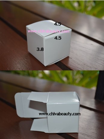 ขายส่ง ปลีก บรรจุภัณฑ์ กล่องใส่ ครีม ขนาด 4.5(กว้าง) * 4.5(ยาว) * 3.8(สูง) cm ราคา 12 บาท