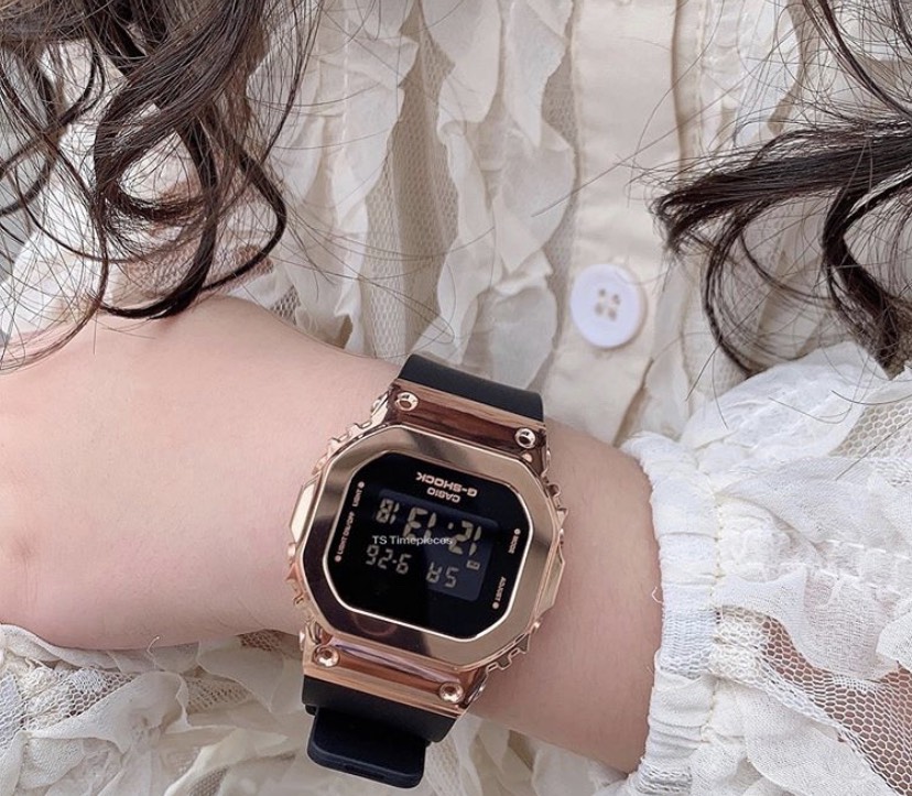 G-Shock Mini for lady Black Pinkgold color rare item GM-S5600PG-1
