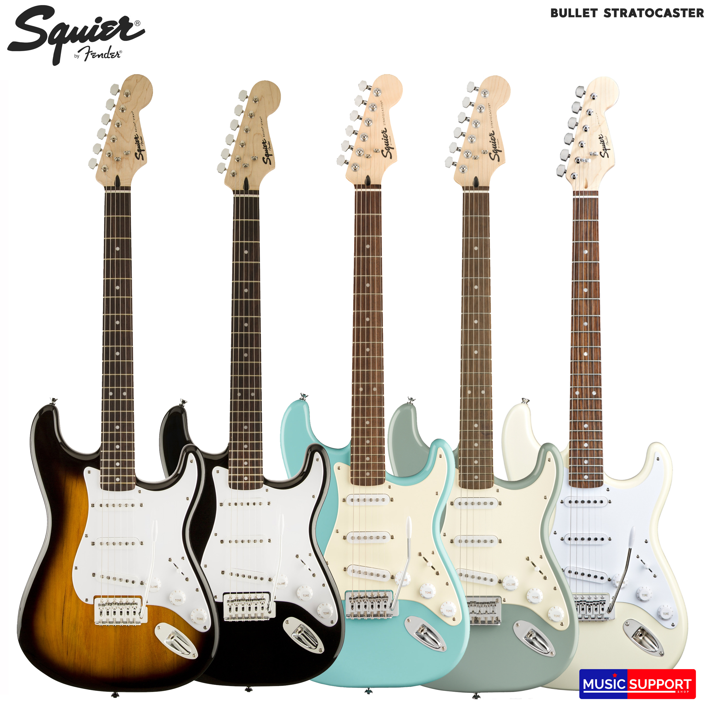 Squier Bullet Stratocaster with Tremolo กีตาร์ไฟฟ้า
