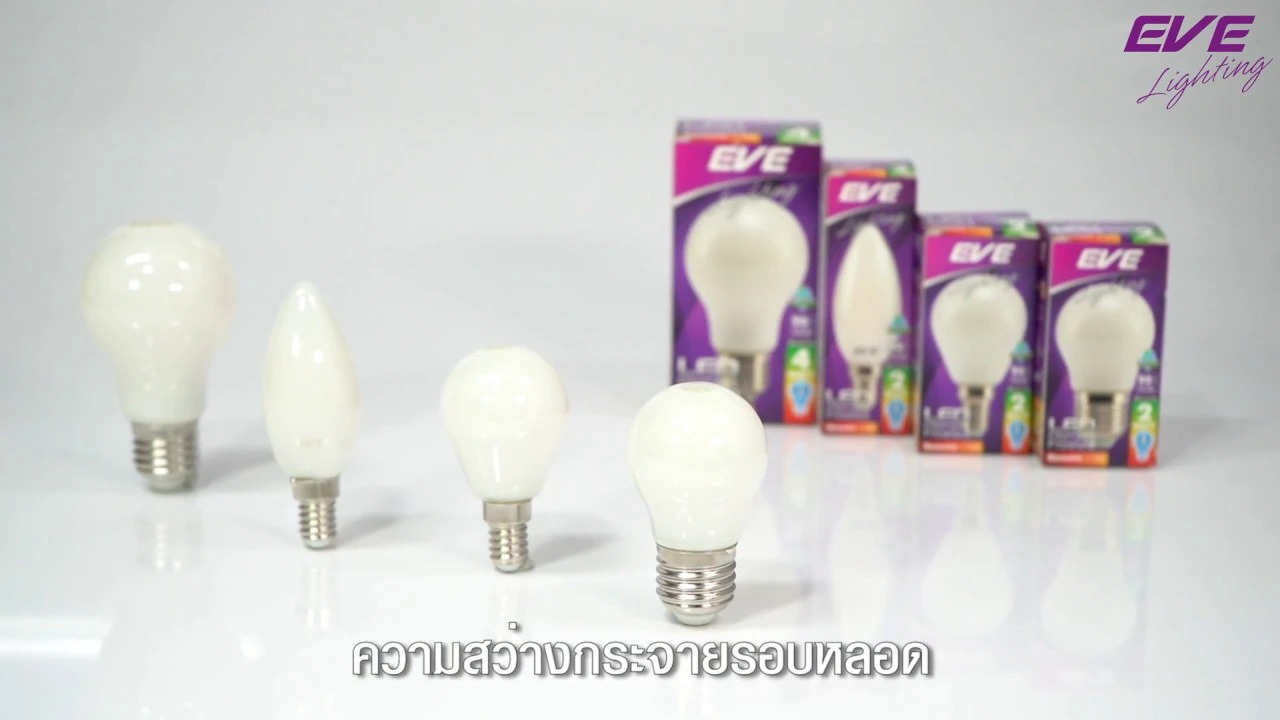 LED Filament Frosted 2w E14/E27 หลอดแอลอีดี ฟิลาเมนต์ แก้วขุ่น ขนาด 2 วัตต์ แสงเหลืองวอร์มไวท์ ขั้วE14 และ E27 แสงออกเต็มไม่เกิดเงาใต้หลอด
