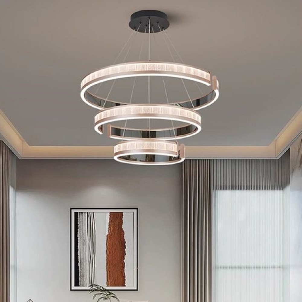 CT236A304 SOTMIA โคมไฟระย้า โคมไฟโมเดิร์นสีทอง Chandelier Lighting โถงบรรได โต๊ะทานอาหาร