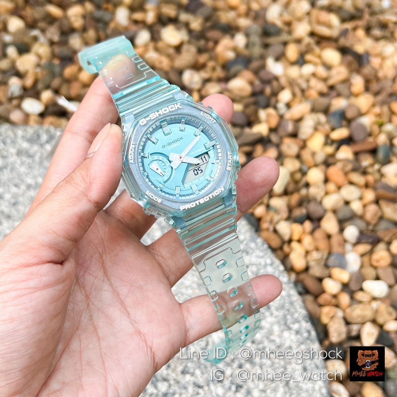 Casio นาฬิกาข้อมือผู้หญิง G-Shock Youth รุ่น GMA-S2100SK ของแท้ ประกันศูนย์