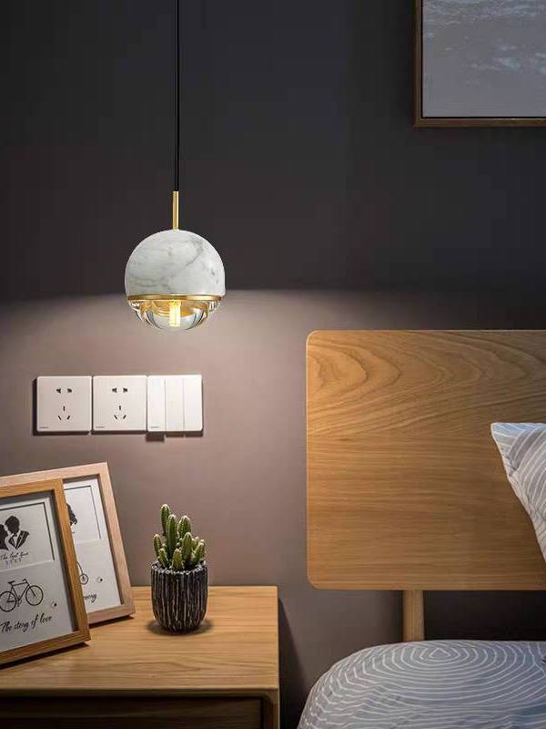 CT223A293 SOTMIA โคมไฟระย้า โคมไฟระย้าข้างเตียง Light หินอ่อน ทองแดง